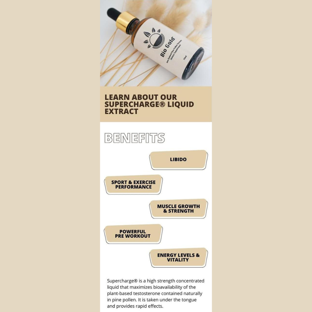 Bio Gold pine pollen liquid benefits