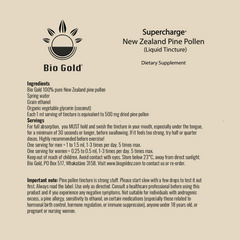 Bio Gold pine pollen liquid ingredients